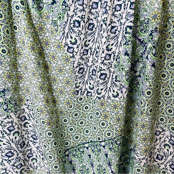 NEW Emma & Michele green blue white floral cottagecore boho midi dress XL - Picture 4 of 9